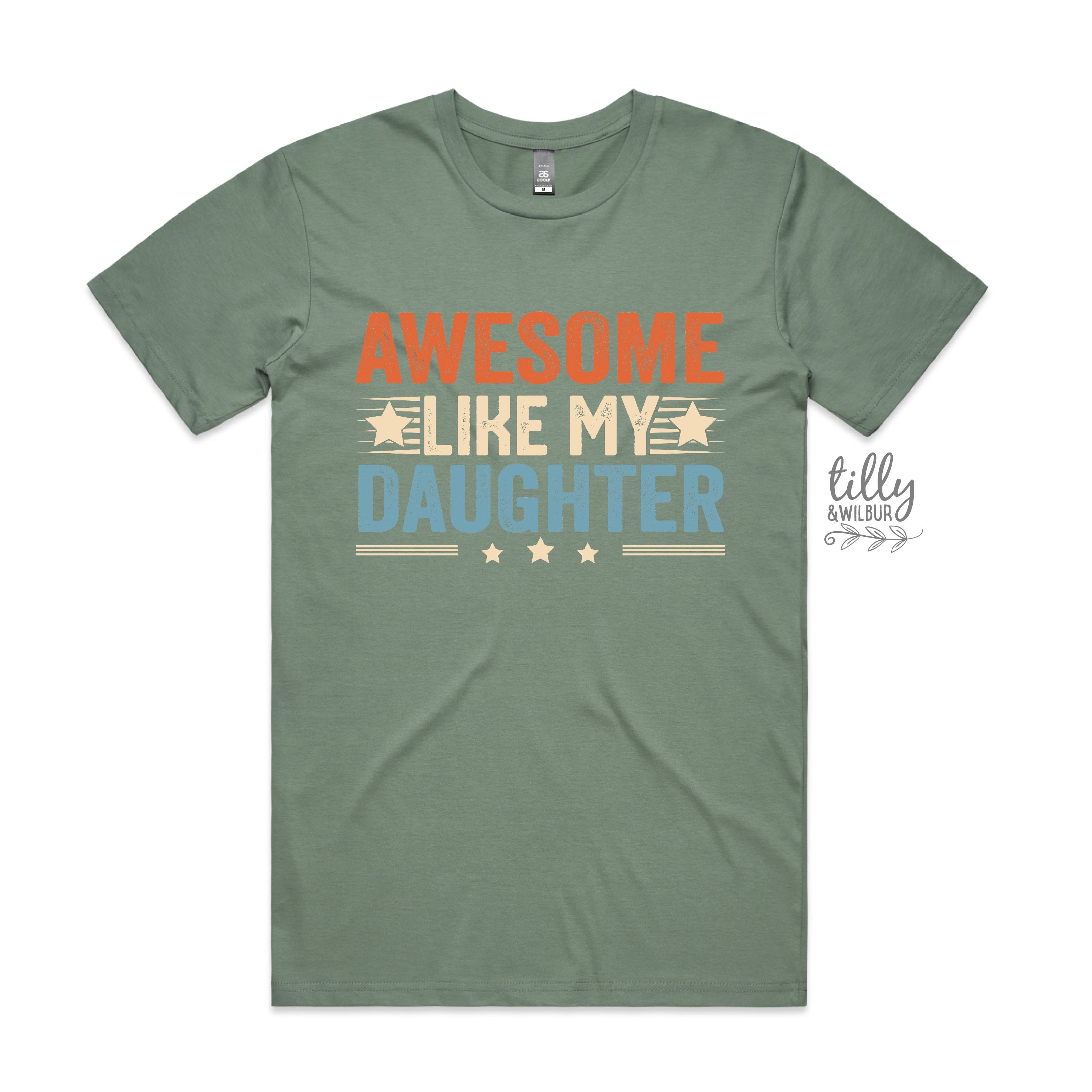 Awesome Like My Daughter T-Shirt - Funny Family Matching Outfits for Women & Girls - Perfect for Mother-Daughter Bonding, Birthdays & Family Events