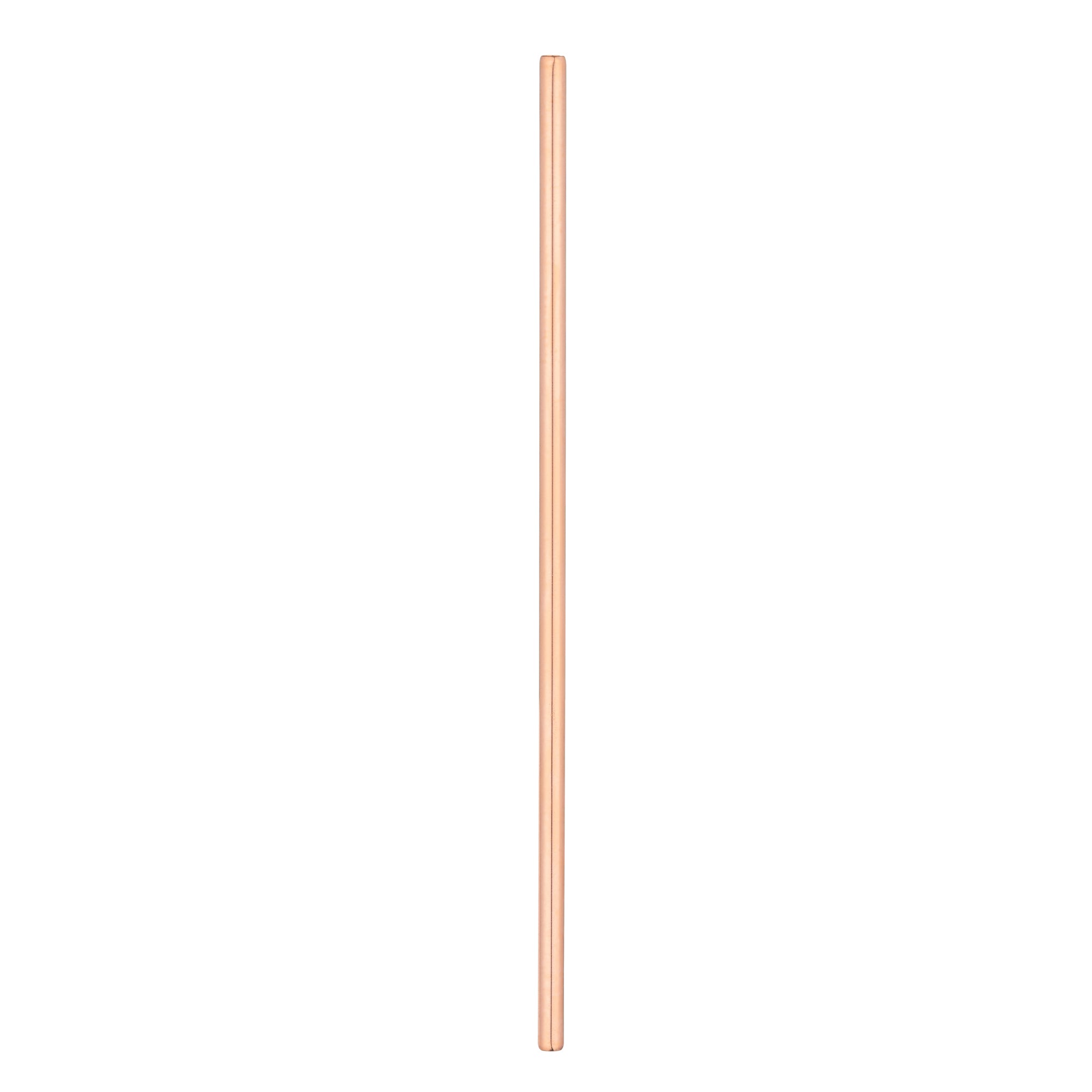 Eco-Friendly Copper Plated Stainless Steel Straws - 7.5 Inch Reusable Drinking Straws (2-Pack) - Perfect for Smoothies, Cocktails & Iced Coffee at Home or Cafe
