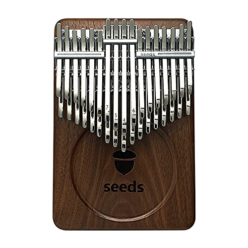 34 Key Chromatic Kalimba Thumb Piano - C-Tuned Double Layer Flat Board Musical Instrument | Perfect Gift for Musicians & Beginners | Ideal for Meditation, Music Therapy & Home Decor