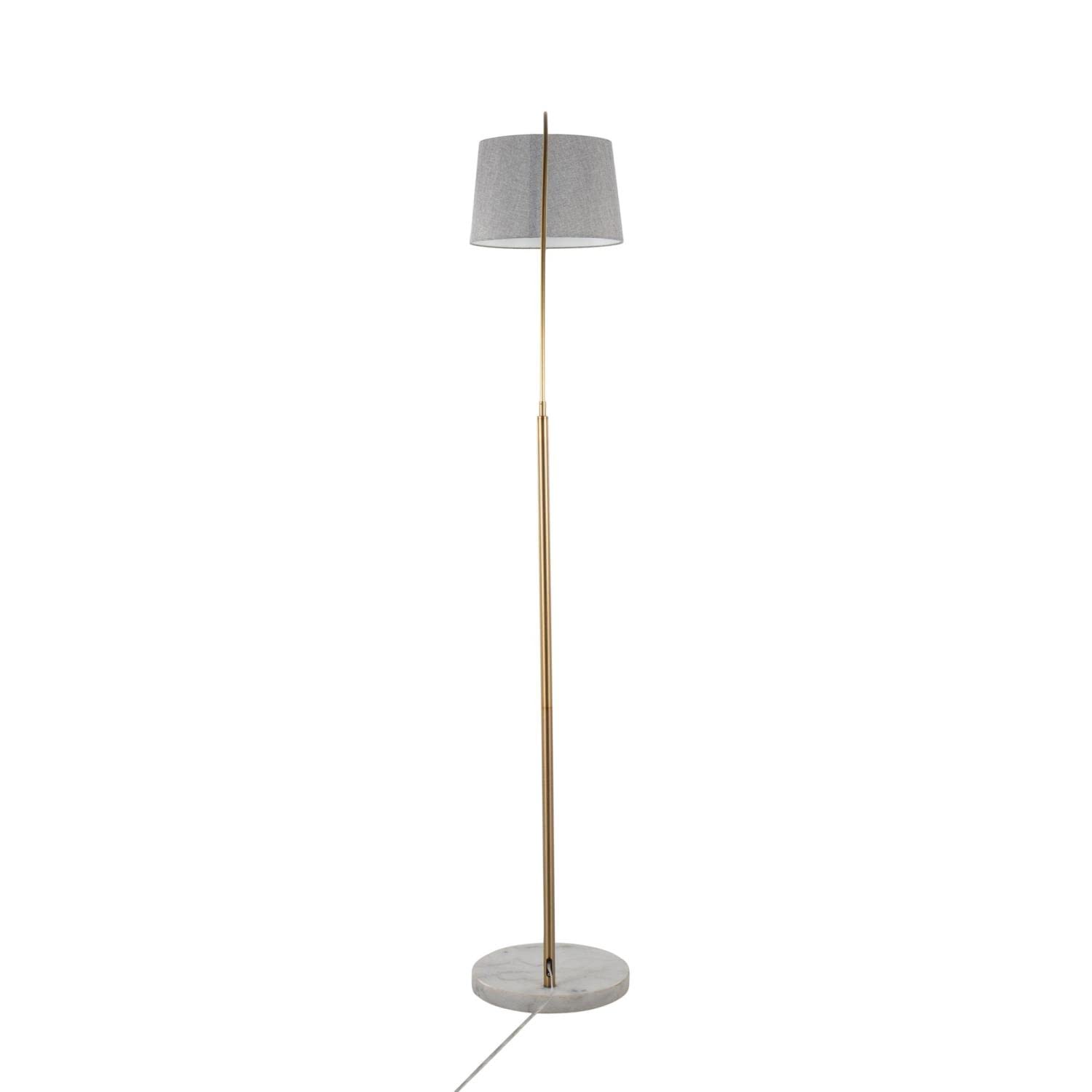 Modern March Floor Lamp - Adjustable Standing Lamp for Living Room & Bedroom, Tall Corner Lamp with Dimmable LED Light - Perfect for Reading, Relaxing and Home Decor