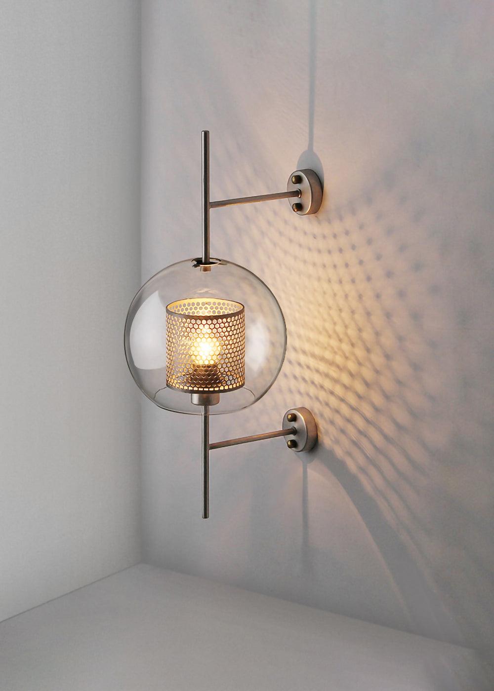 Chiswick Modern Glass Wall Light - Sleek Indoor/Outdoor Sconce for Living Room, Bedroom, Hallway & Patio Lighting