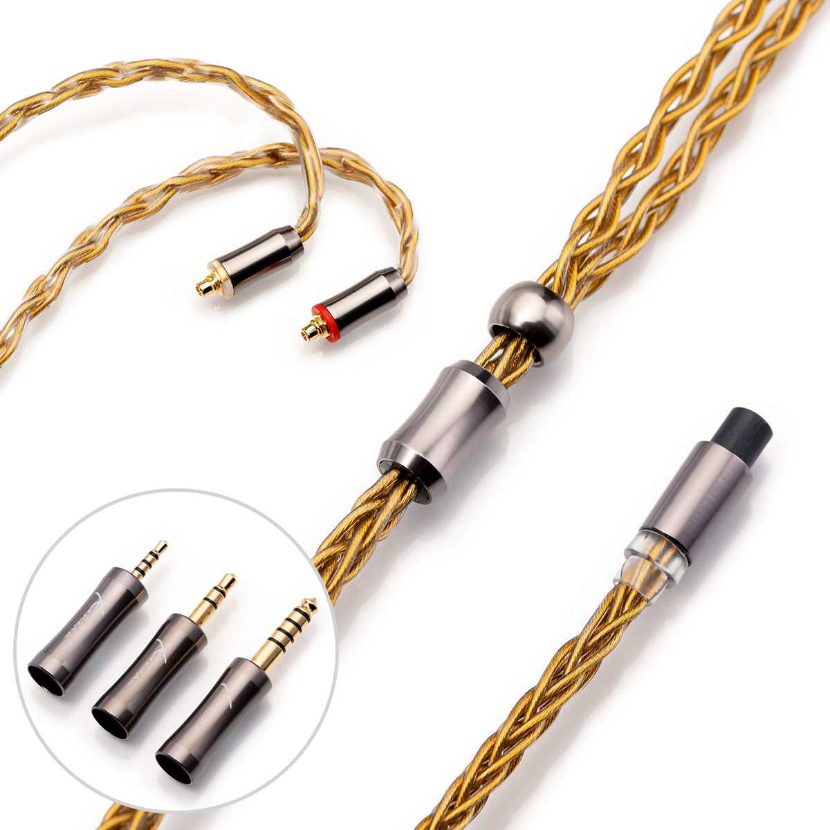 Kinera Imperial Gleipnir 6N OCC Gold Plated Audiophile Cable - Premium HiFi Headphone Cable for Music Lovers & Studio Professionals