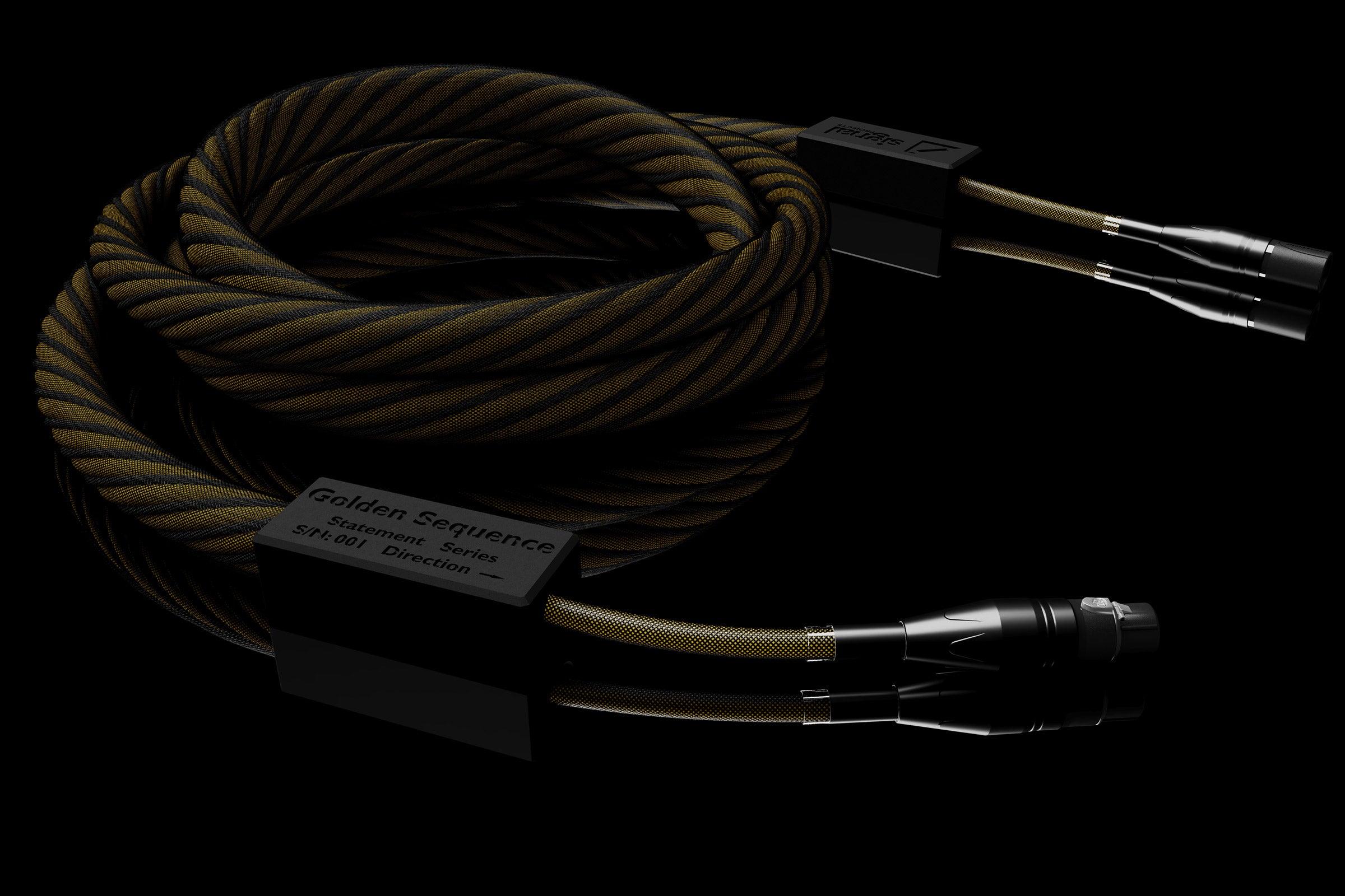 Premium Golden Sequence Digital AES/EBU XLR 110Ω Cable - Professional Audio Signal Transmission for Studio Recording & Live Sound Systems