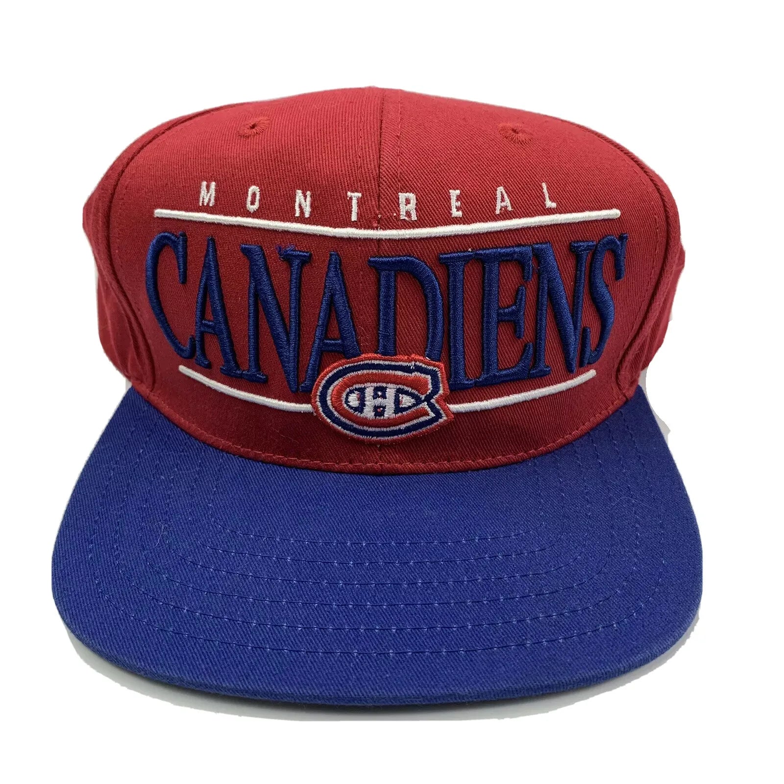 Montreal Canadians NHL Hockey Snapback Hat by American Needle - Red & Blue Adjustable Cap for Men & Women - Perfect for Games, Fan Gear & Streetwear Fashion
