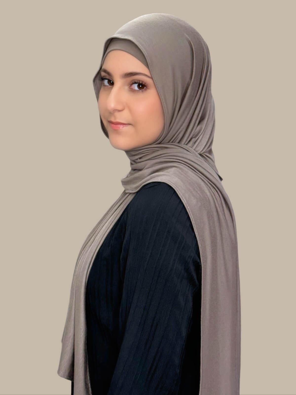 Modish Girl Premium Jersey Hijab in Sandstone - Soft & Breathable Scarf for Women - Perfect for Daily Wear, Work, and Prayer