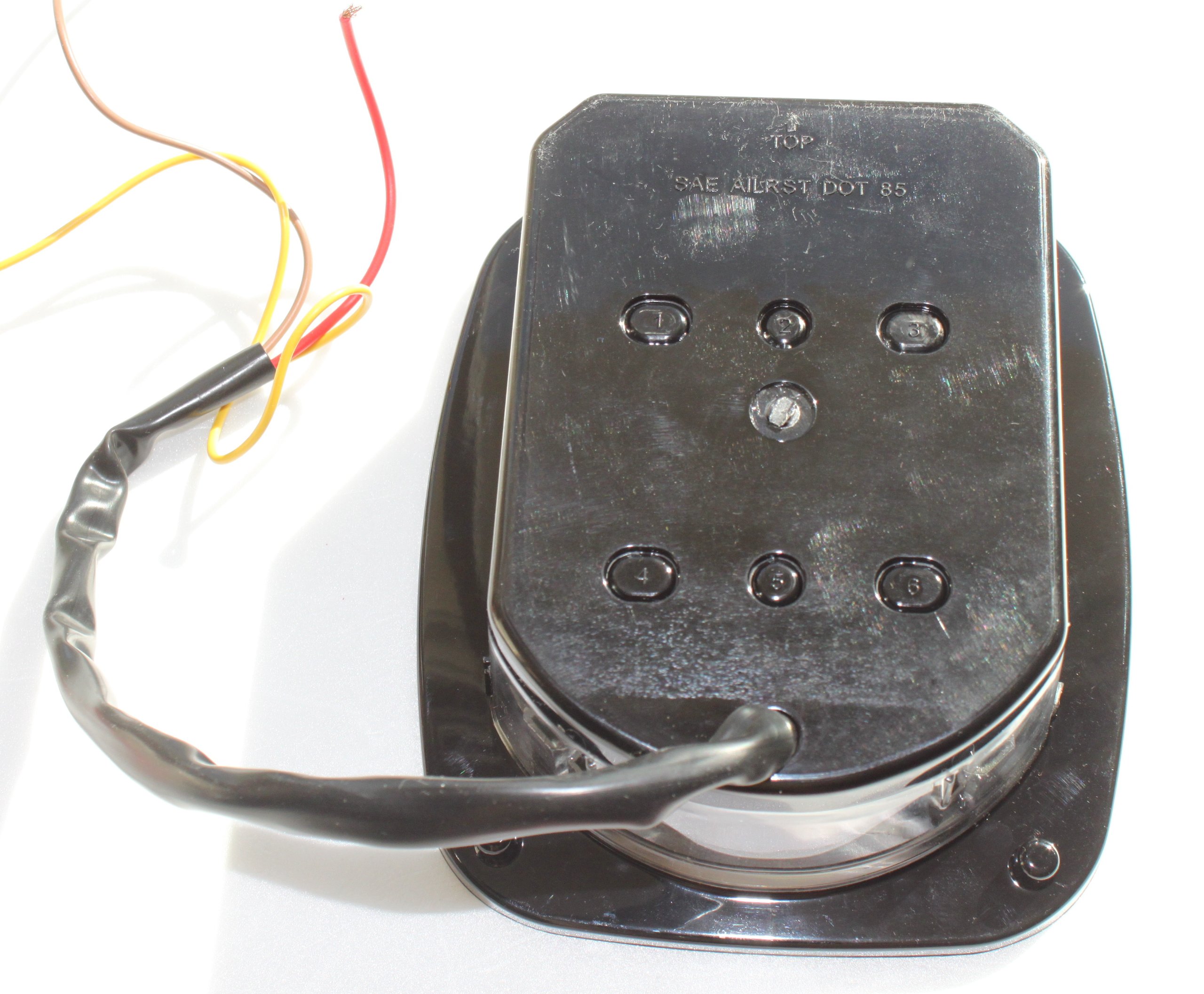 Red LED Trailer Boat Stop Turn Tail Lights for TJ CJ YJ JK - Stud Mount Replacement Lights | Perfect for Off-Roading, Marine Trailers & Truck Accessories