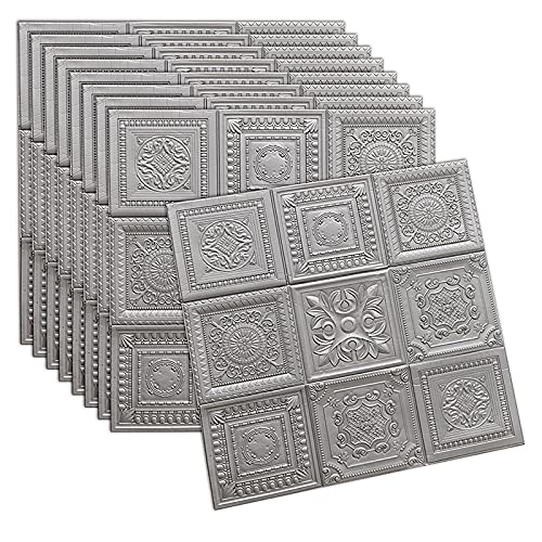 3D Self-Adhesive Wall Stickers 10PCS - Roman Style Waterproof Wall Decals for Bedroom, Living Room & Nursery - Peel and Stick 3D Wallpaper for Home Decor, DIY Background Wall Stickers