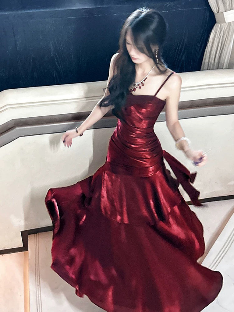 Elegant Burgundy Sweetheart Prom Dress for Women - Perfect for Homecoming, Formal Parties & Evening Events