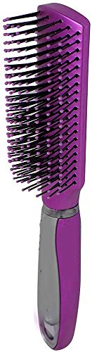 Confidence Paddle Hair Brush for Men & Women - Detangling & Smoothing Styling Tool (Purple) | Perfect for Home, Travel & Salon Use