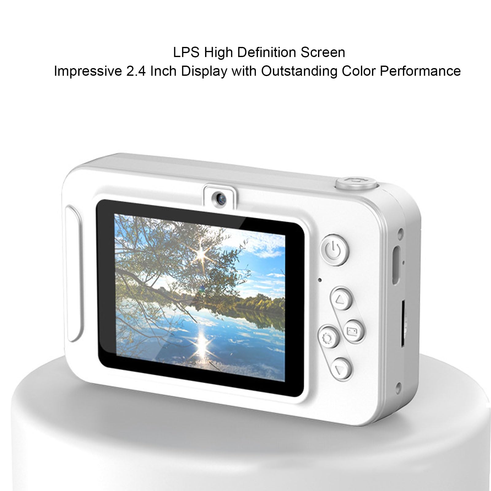 4K HD Digital Camera with 40MP Autofocus & 8X Zoom - Anti-Shake Compact Point and Shoot Camera with 2.4