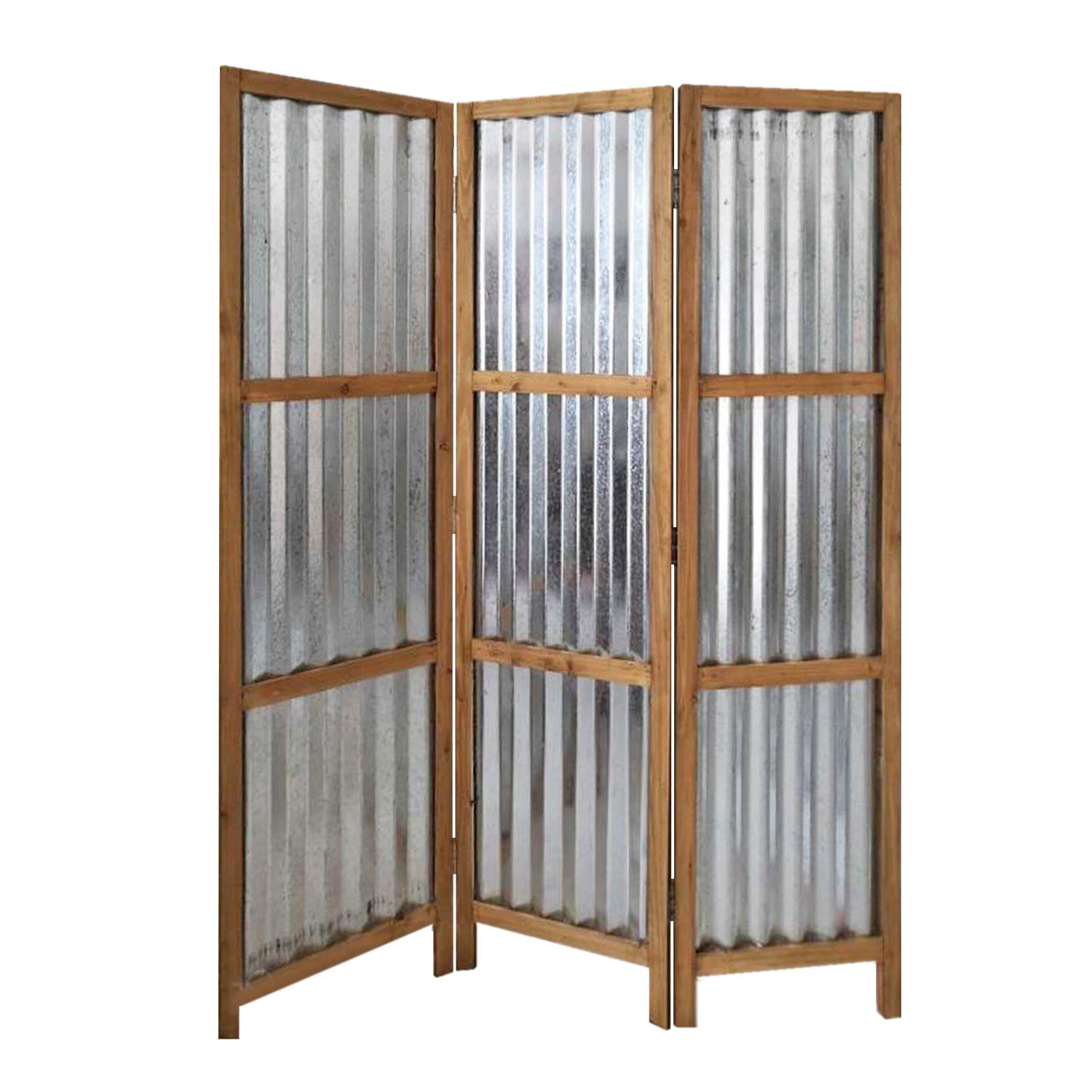 Screen Gems SG-354 Metallic Room Divider Panel - Foldable Privacy Screen for Home Office, Living Room & Bedroom Separation