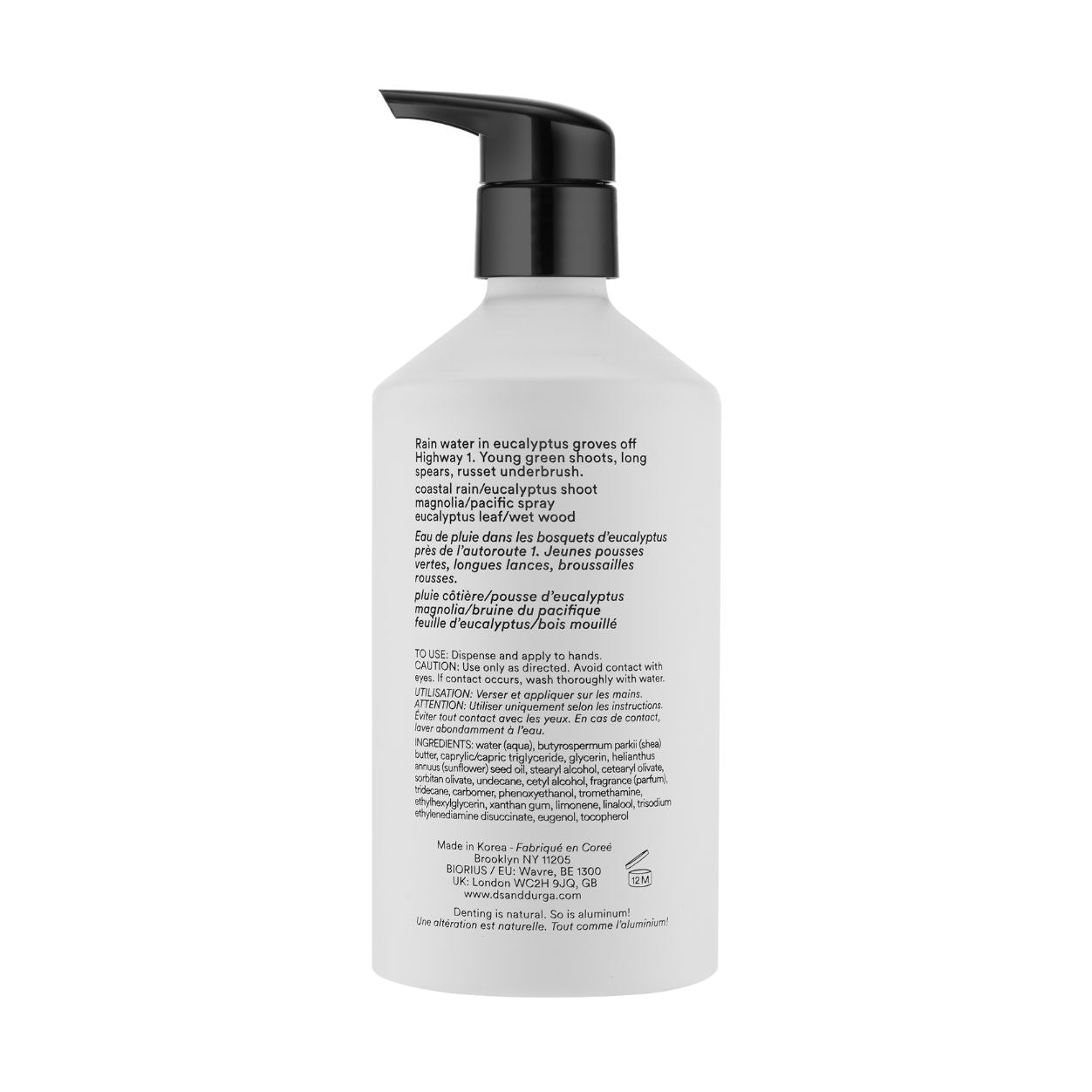 Big Sur After Rain Hand Lotion - Moisturizing & Nourishing Cream for Dry Skin - Perfect for Office, Travel & Daily Hydration