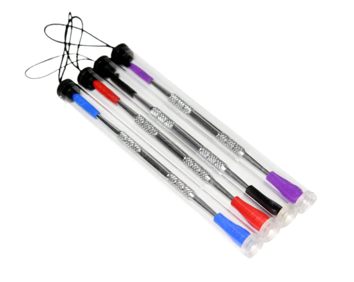 4.5 Inch Stainless Steel Dab Tool with Silicone Cover - Multi-Color Options for Wax Concentrates, Essential Oils & Resin - Perfect for Dabbing, Crafting & Aromatherapy