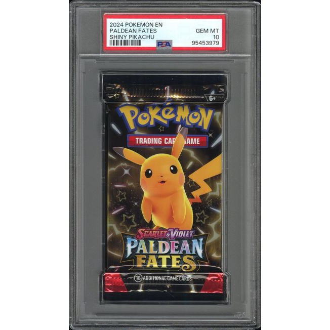 2024 Pokemon Paldean Fates Shiny Pikachu PSA 10 Graded Card - Rare Collectible for Pokemon TCG Players & Investors (Perfect for Display, Gaming Tournaments, and Investment Portfolios)