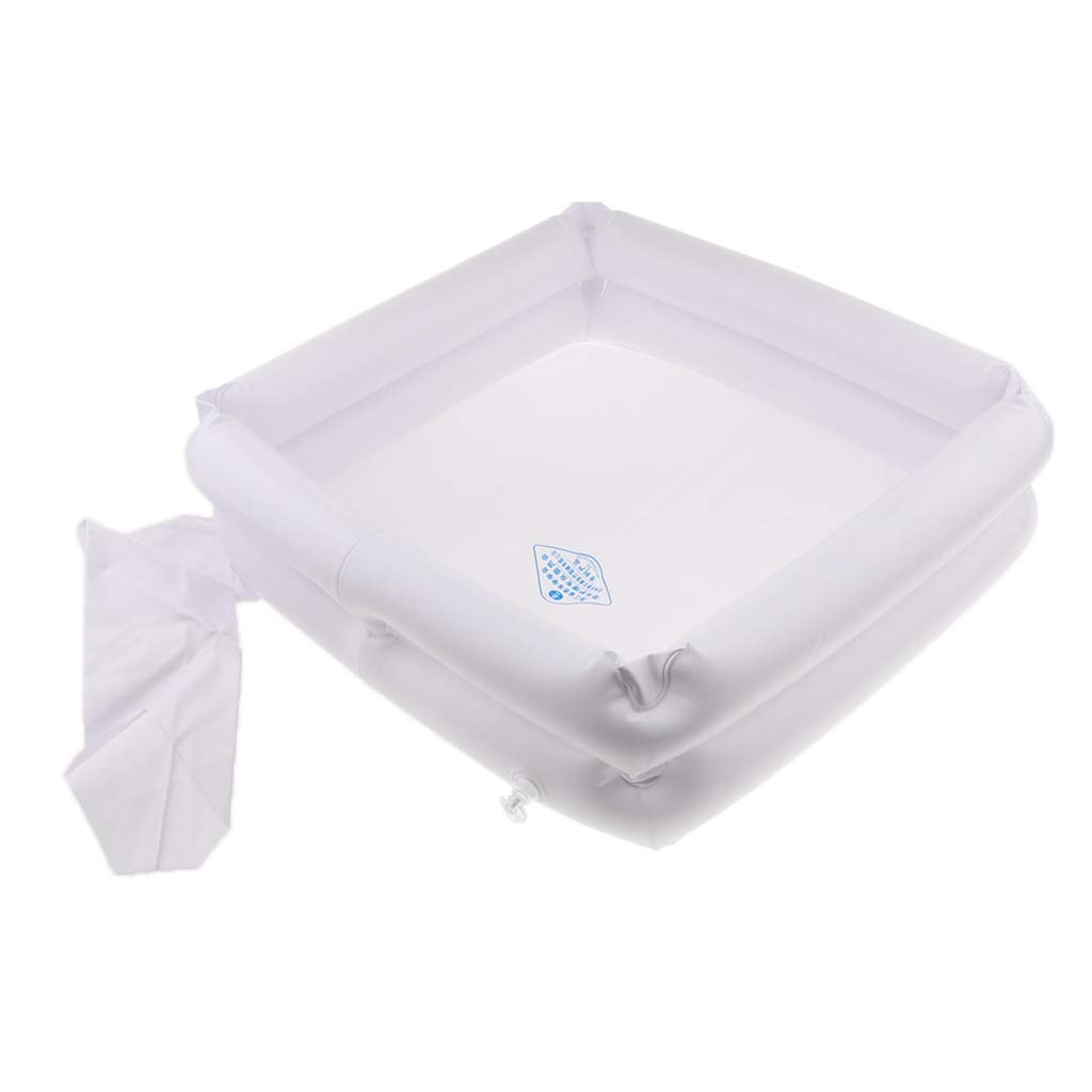 Tubayia Inflatable Hair Washing Basin for Bedridden Patients - Portable Shampoo Bowl for Elderly Care & Home Nursing - Perfect for Bed Baths, Home Healthcare, and Hospital Use