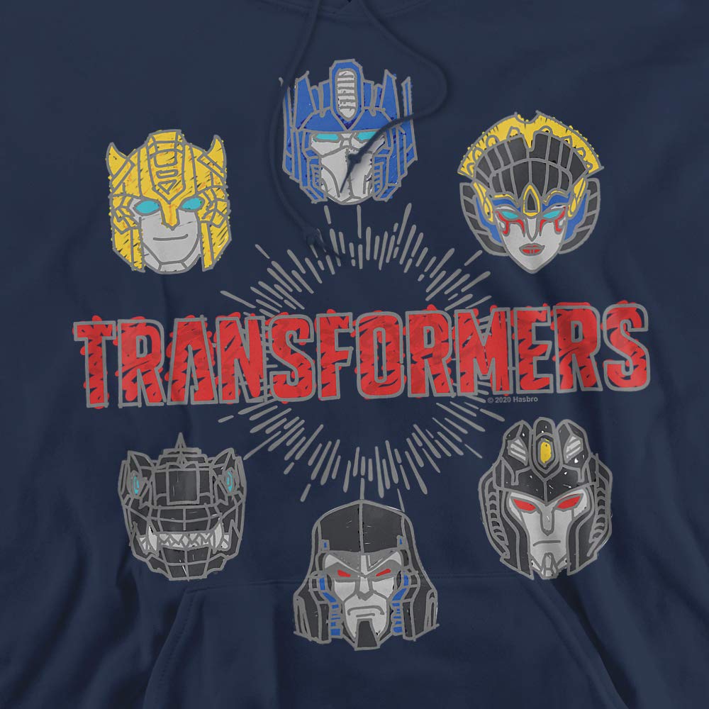 Transformers Robo Halo Unisex Adult Pullover Hoodie | Officially Licensed Graphic Sweatshirt | Perfect for Cosplay, Comic Con & Casual Wear