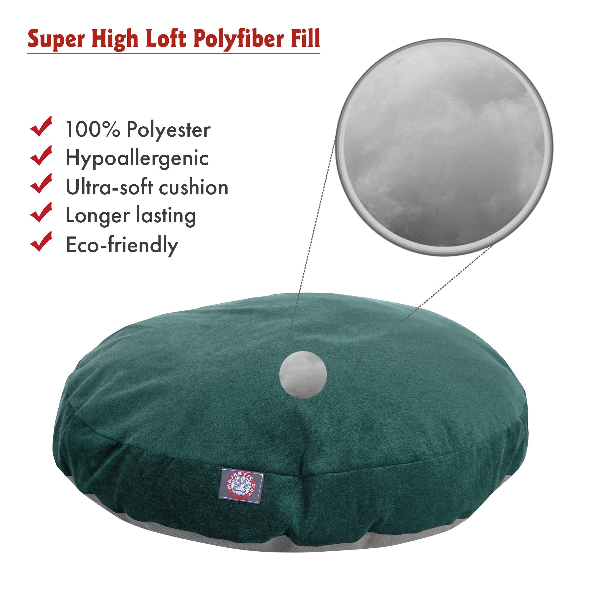 Premium Round Pet Dog Bed - Medium Size, Soft & Comfortable for Small to Medium Dogs - Perfect for Indoor Use, Living Room, Bedroom, or Crate
