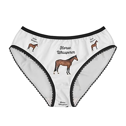 Horse Whisperer Women's Cotton Briefs - Funny Underwear for Equestrian Lovers - Comfortable & Breathable Panties for Riding, Gifts & Everyday Wear