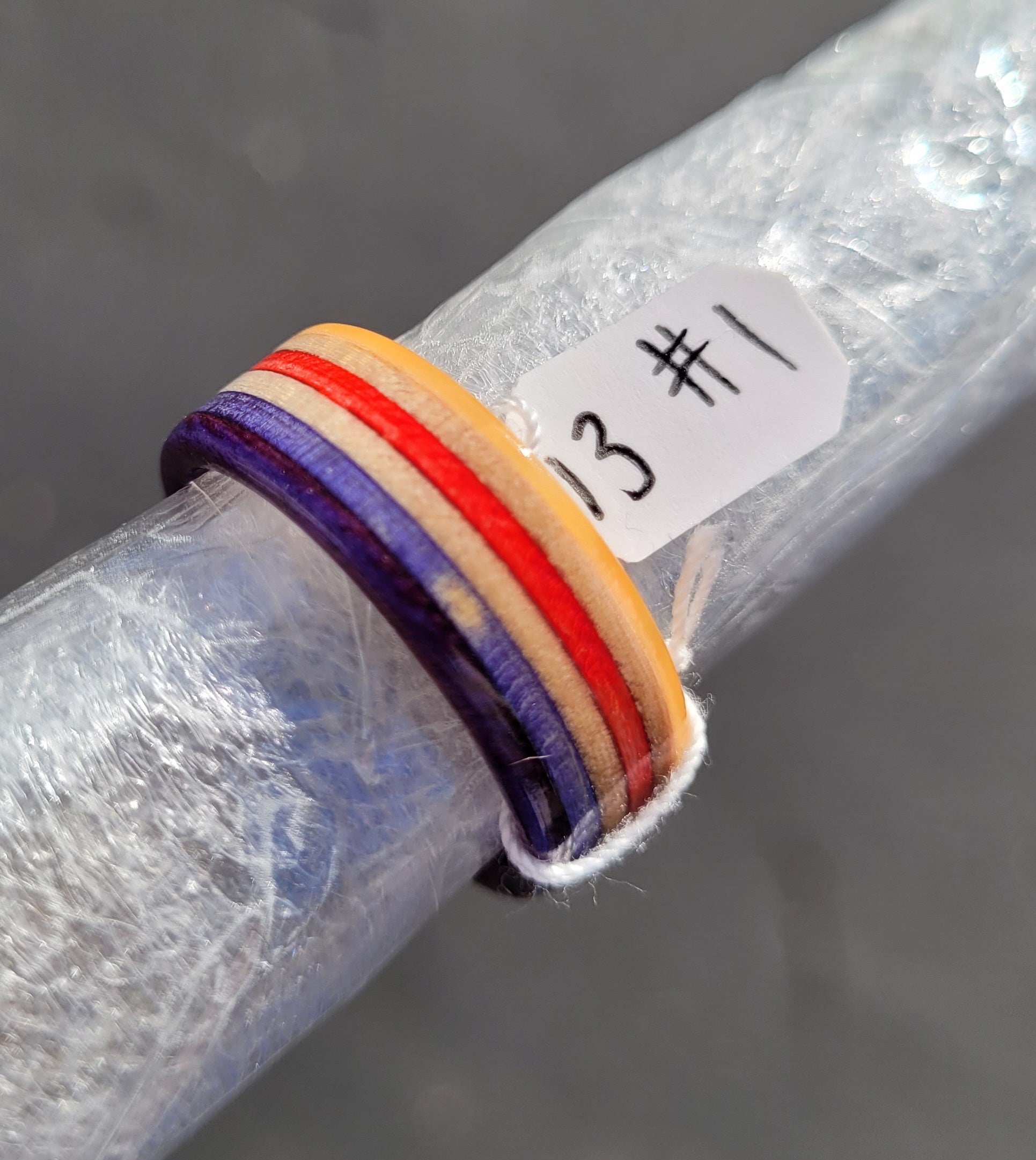 Recycled Bo Tuff Skateboard Ring Size 13 - Eco-Friendly Durable Skate Jewelry for Men & Women | Perfect for Skateboarders, Streetwear Fashion & Punk Style Accessories