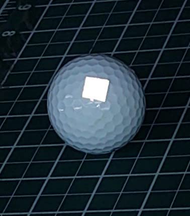 LiteMark White Reflective Golf Ball Decals - 0.25