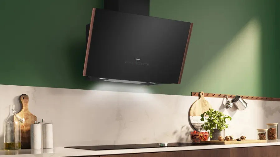 NEFF N90 D98IPT2Y5 90cm Wall Mounted Range Hood with Flex Design - Powerful Kitchen Ventilation for Modern Homes
