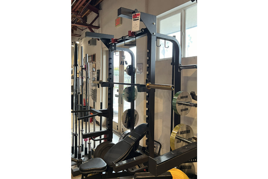 Warrior Elite 1.0 Power Rack - Heavy Duty Squat Rack for Home Gym, Weight Lifting & Strength Training - Perfect for CrossFit, Powerlifting & Garage Workouts