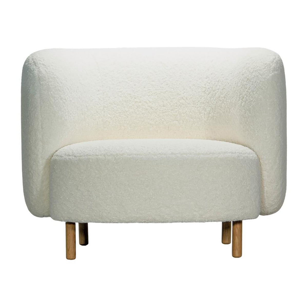 Luxury Faux Sheepskin Lounge Chair - Soft & Cozy Modern Accent Chair for Living Room, Bedroom, or Office - Perfect for Relaxing, Reading & Decor