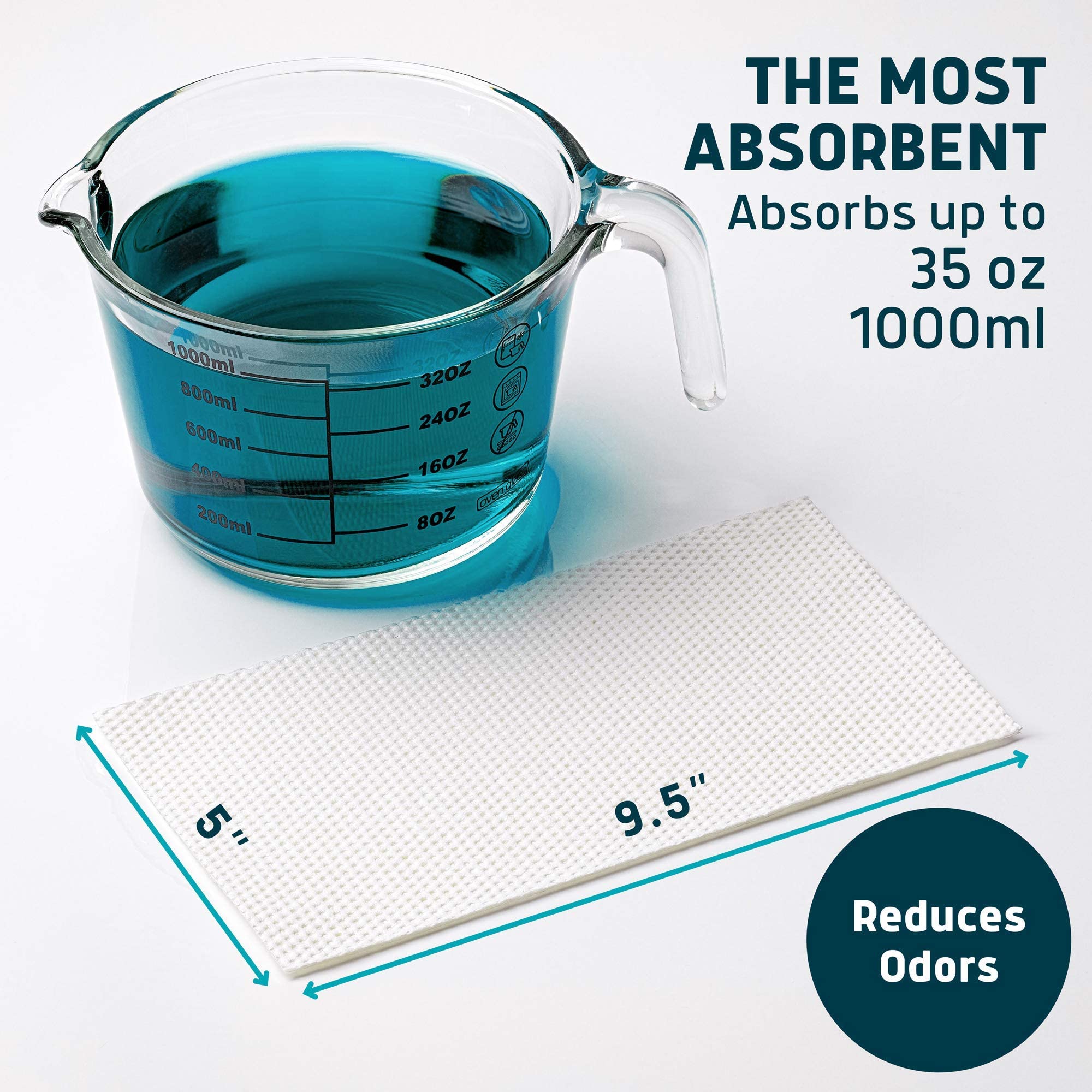 100 Disposable Commode Liners + 250 Super Absorbent Pads - Universal Fit Adult Bedside Commode Chair Liners with Pads for Portable Toilets & Home Care - Ideal for Elderly, Post-Surgery & Incontinence Needs