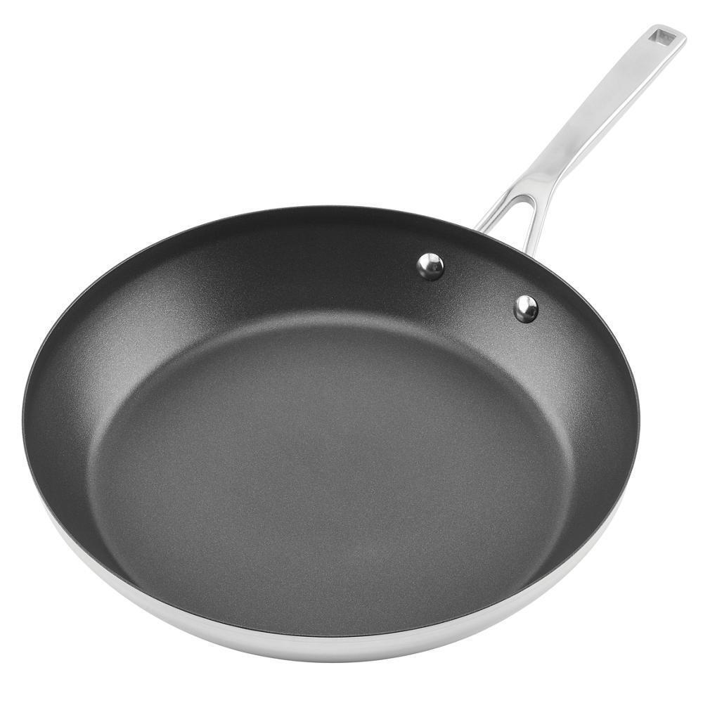 **Amana W11463466 12-Inch Nonstick Induction Frying Pan - Durable & Scratch-Resistant for Even Cooking - Perfect for Home Kitchen, Camping & Outdoor Cooking**