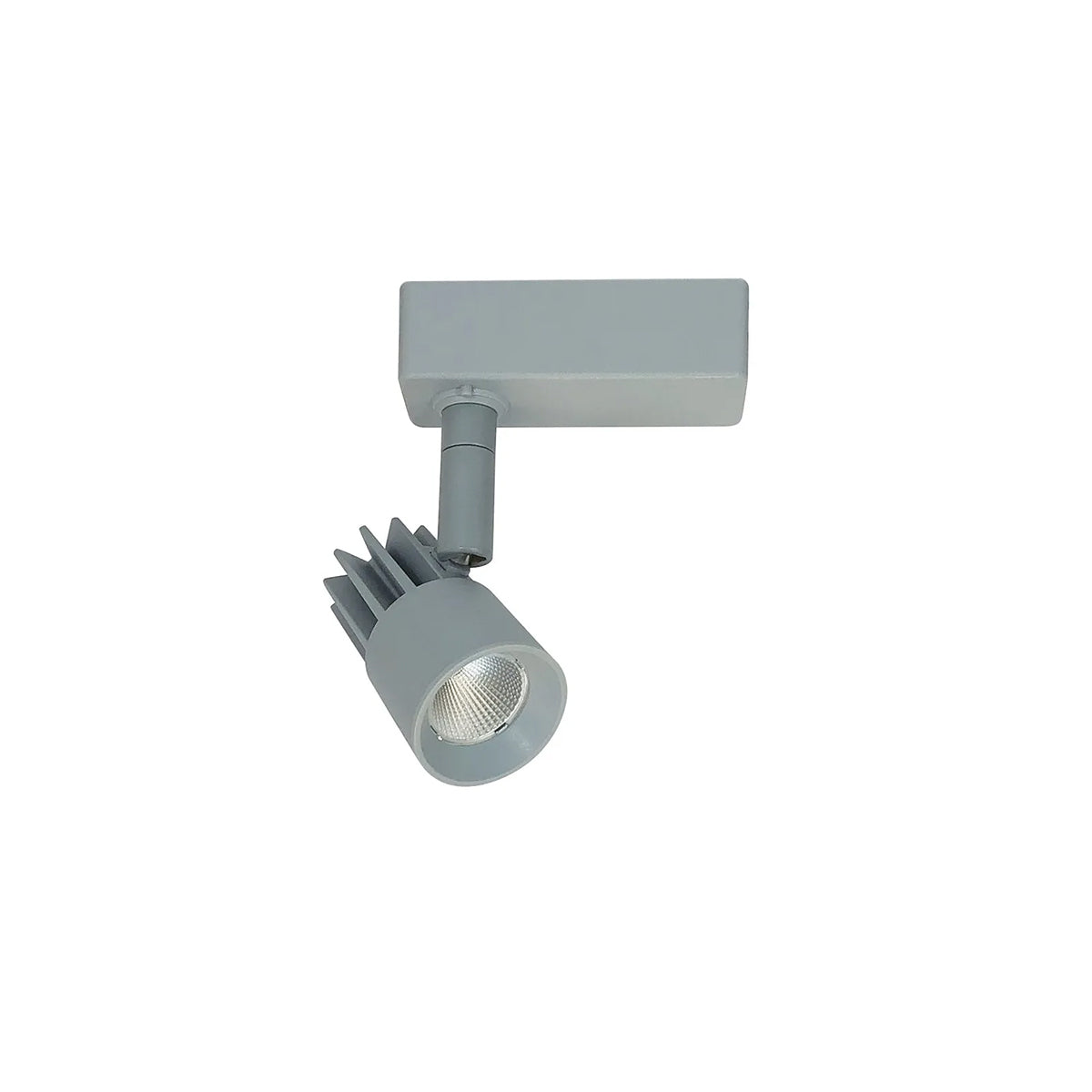 Aiden 10W LED Track Light Head - 800 Lumens, 3000K Warm White, Adjustable 25° or 43° Beam Angle, Silver Finish - Perfect for Accent Lighting in Kitchens, Galleries, and Retail Stores