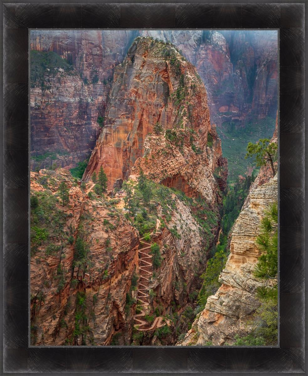 Angel's Landing Large Wall Art - Stunning Landscape Canvas Print for Home & Office Decor | Perfect for Living Room, Bedroom, and Office Spaces