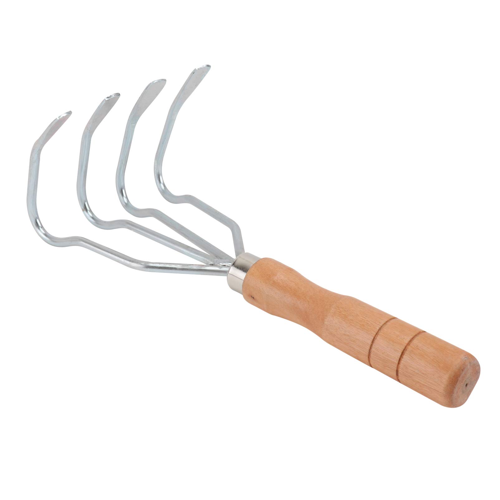 DOITOOL 1pc Metal Rake - Heavy Duty Beach & Garden Rake Tool for Sand, Leaves, Soil - Perfect for Gardening, Landscaping, and Beach Cleaning