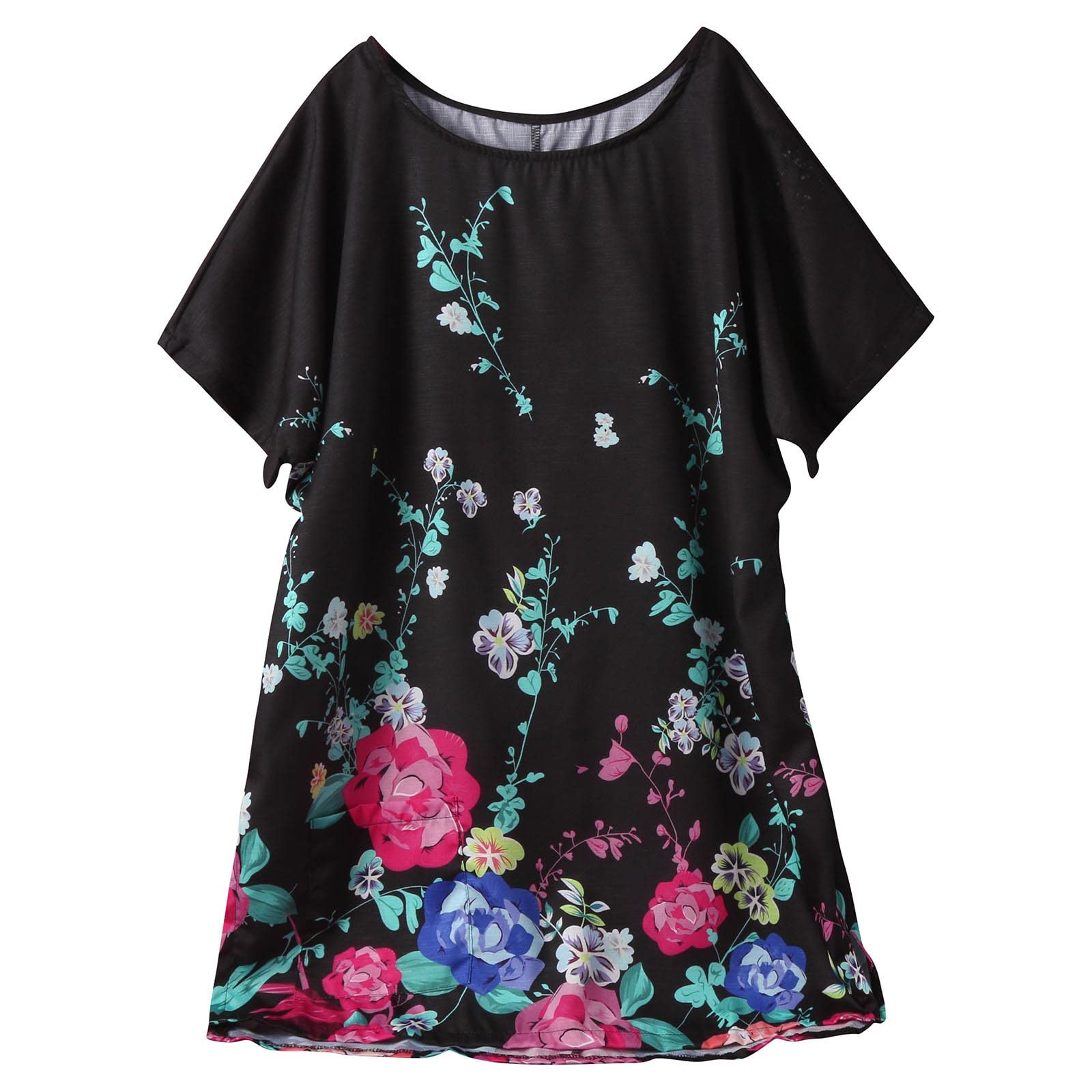 Women's Vintage Short Sleeve Crewneck T-Shirts - Summer Loose Fit Casual Tees for Everyday Wear & Outings