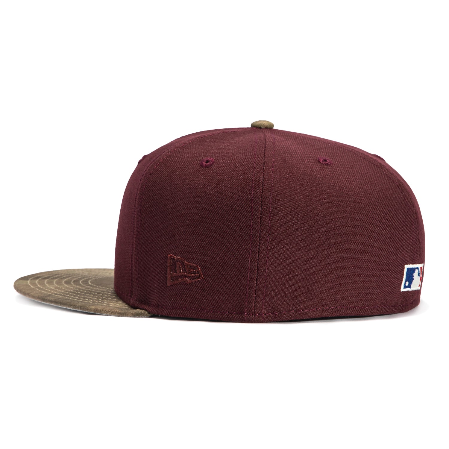 New Era 59Fifty Atlanta Braves 2000 All Star Game Patch Hat - Maroon Camo Water Color Design | MLB Baseball Cap for Men & Women | Game Day, Sports Fan Gift, Streetwear Fashion