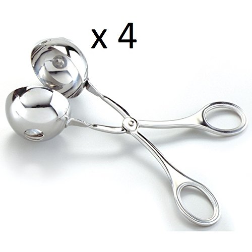 Norpro 31.75mm Stainless Steel Meatball Scoop - Perfect for Making Meatballs, Melon Balls & Cookie Dough | Ideal for Cooking, Baking & Food Prep