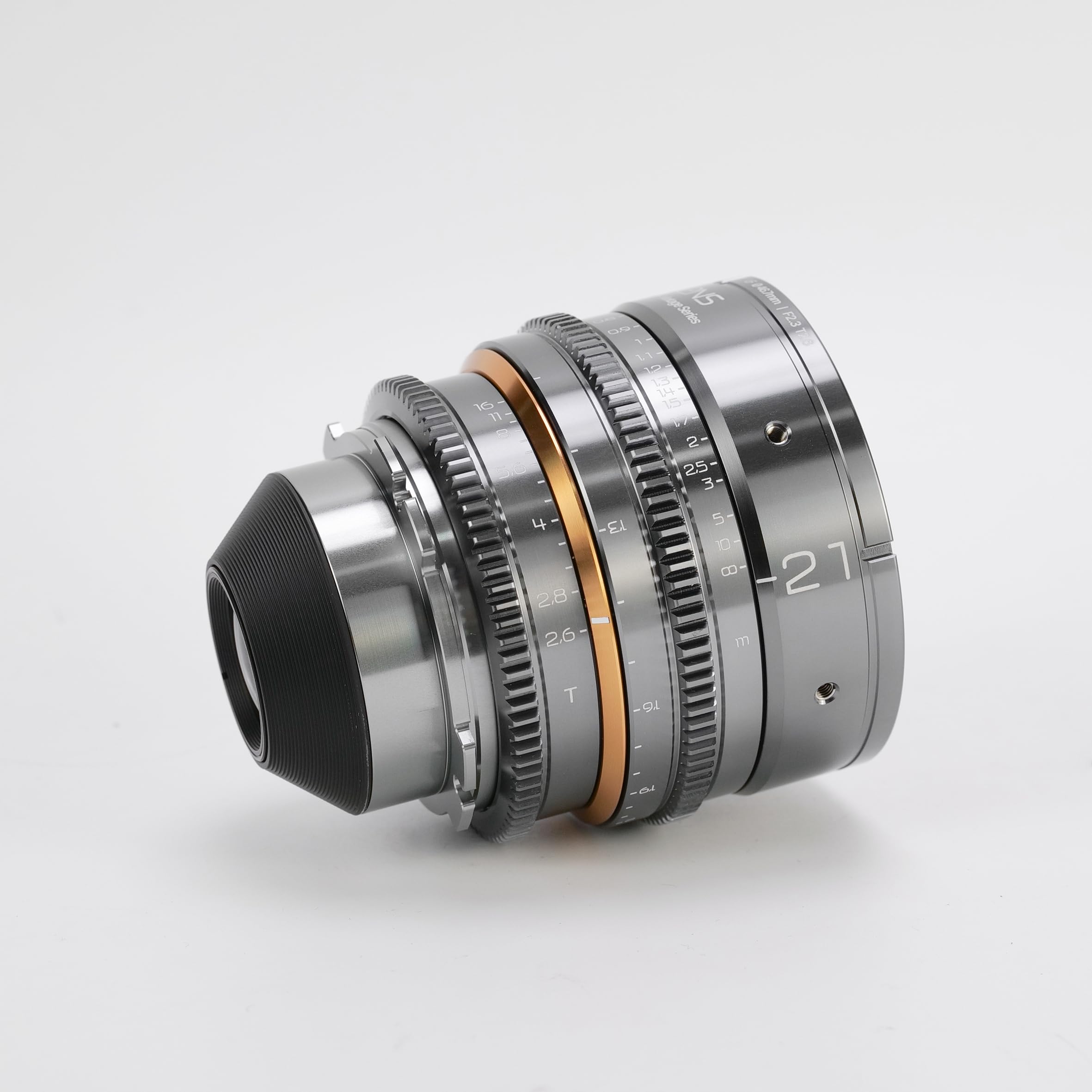 DULENS APO Mini Prime 21mm f/2.8 Manual Focus Lens for Sony E Mount - Compact & Lightweight Gray Cinema Lens for Travel, Vlogging & Street Photography