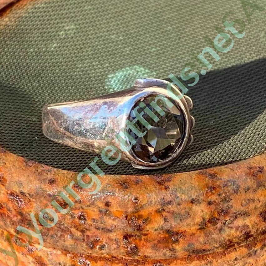 2 Carat Smoky Citrine Sterling Silver Ring - Size 8 | Elegant Jewelry for Women, Perfect for Weddings, Anniversaries & Special Occasions