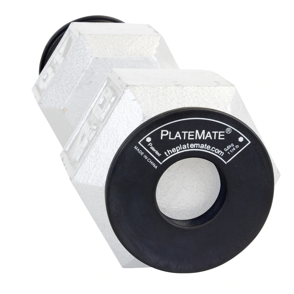 1.25 lb Donut PlateMate (Pair) - Heavy Duty Barbell Weight Plate for CrossFit, Powerlifting & Home Gym Workouts