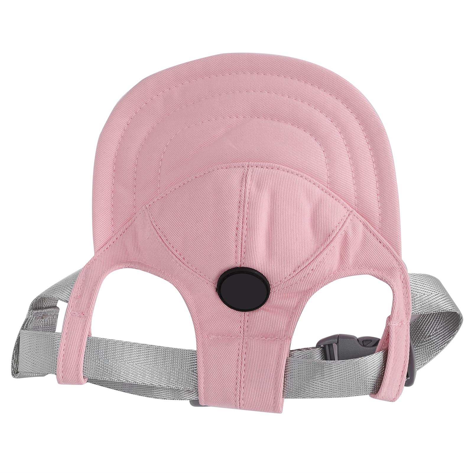 **Zerodis Adjustable Dog Baseball Cap with Ear Holes - Sun Protection Visor Hat for Small Dogs & Puppies - Perfect for Outdoor Sports, Walks, and Beach Trips**