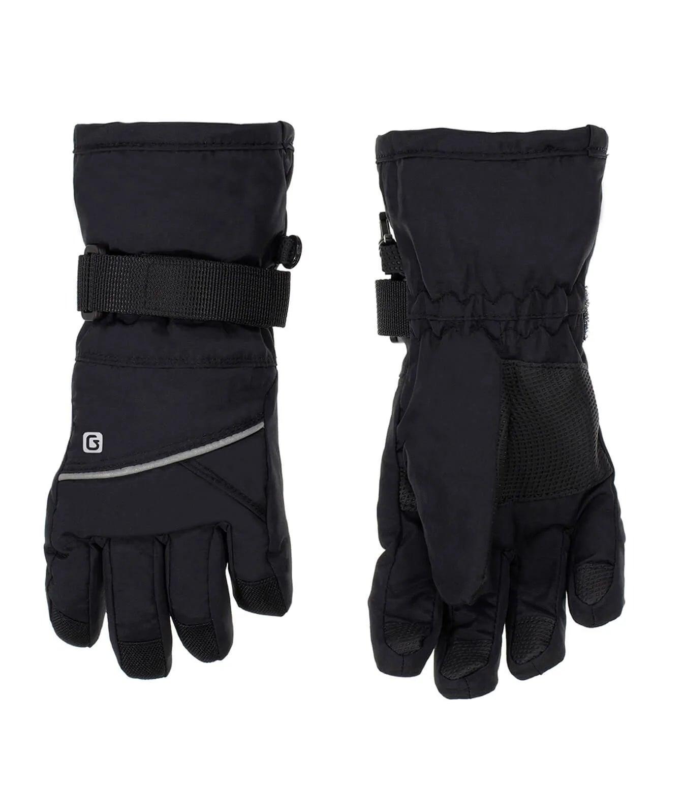 Gusti Aiden Gloves - Premium Black Winter Gloves for Men & Women - Warm Touchscreen Compatible Gloves for Skiing, Snowboarding & Outdoor Activities