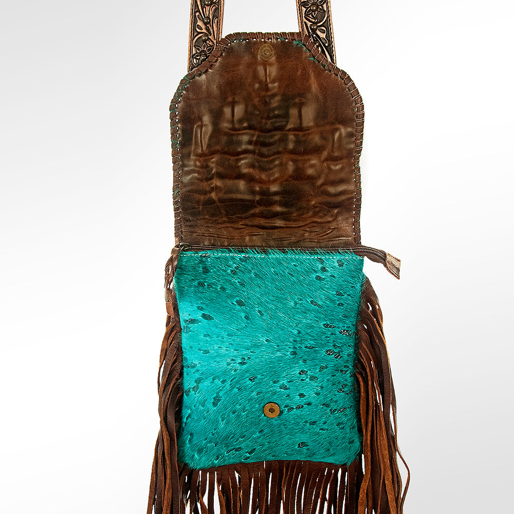 American Darling ADBG733 Genuine Leather Crossbody Bag for Women - Western Style Handbag Purse with Hair-On Hide, Perfect for Casual Outings, Travel & Country Events