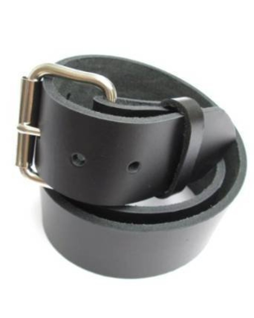 Dangerous Threads Concealed Carry Weapon Belt (CCW) - Heavy Duty Black Leather Gun Belt for Men - 1 3/4