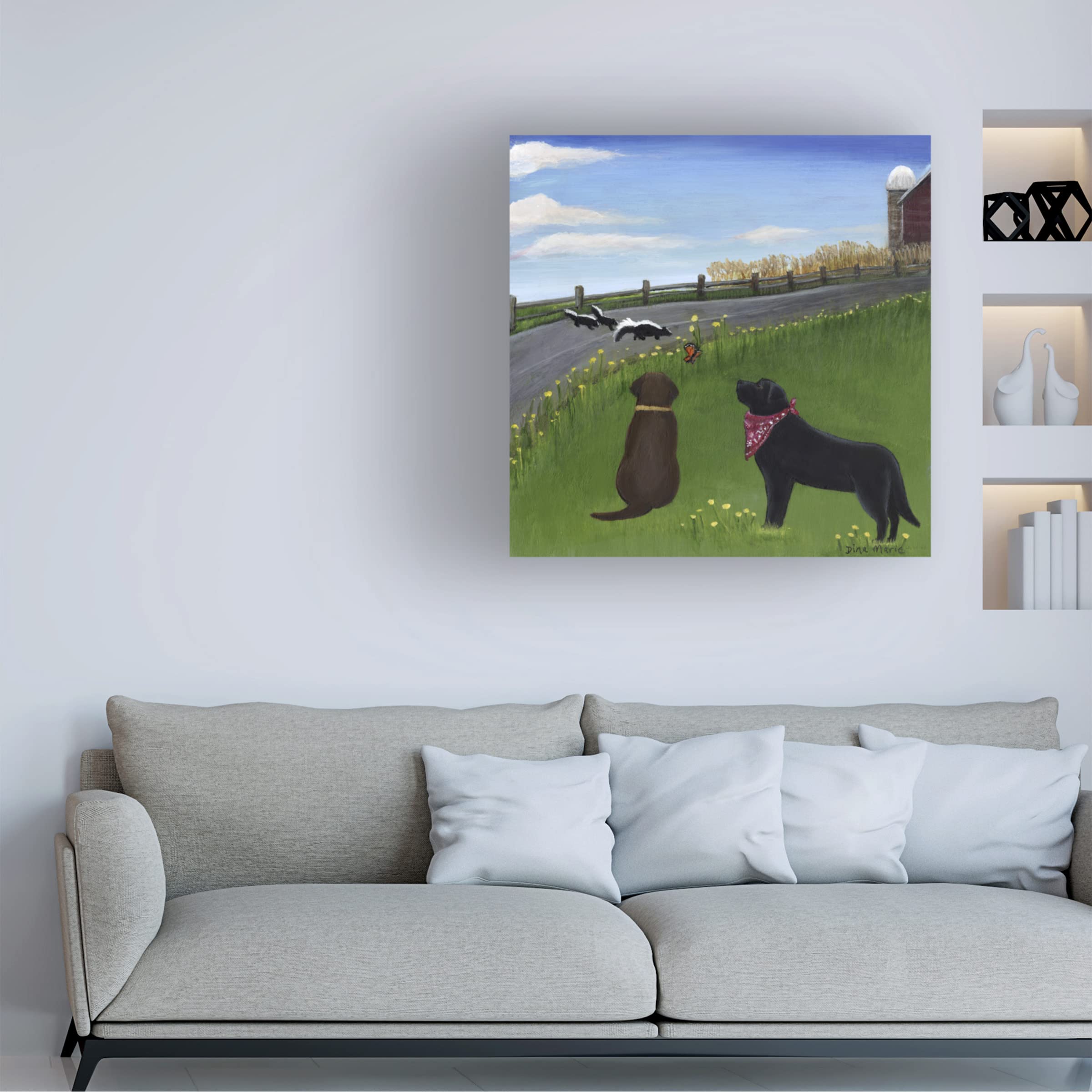 Trademark Fine Art 'Acceptance' 18x18 Canvas Wall Art by Dina Marie - Perfect for Living Room, Bedroom & Office Decor