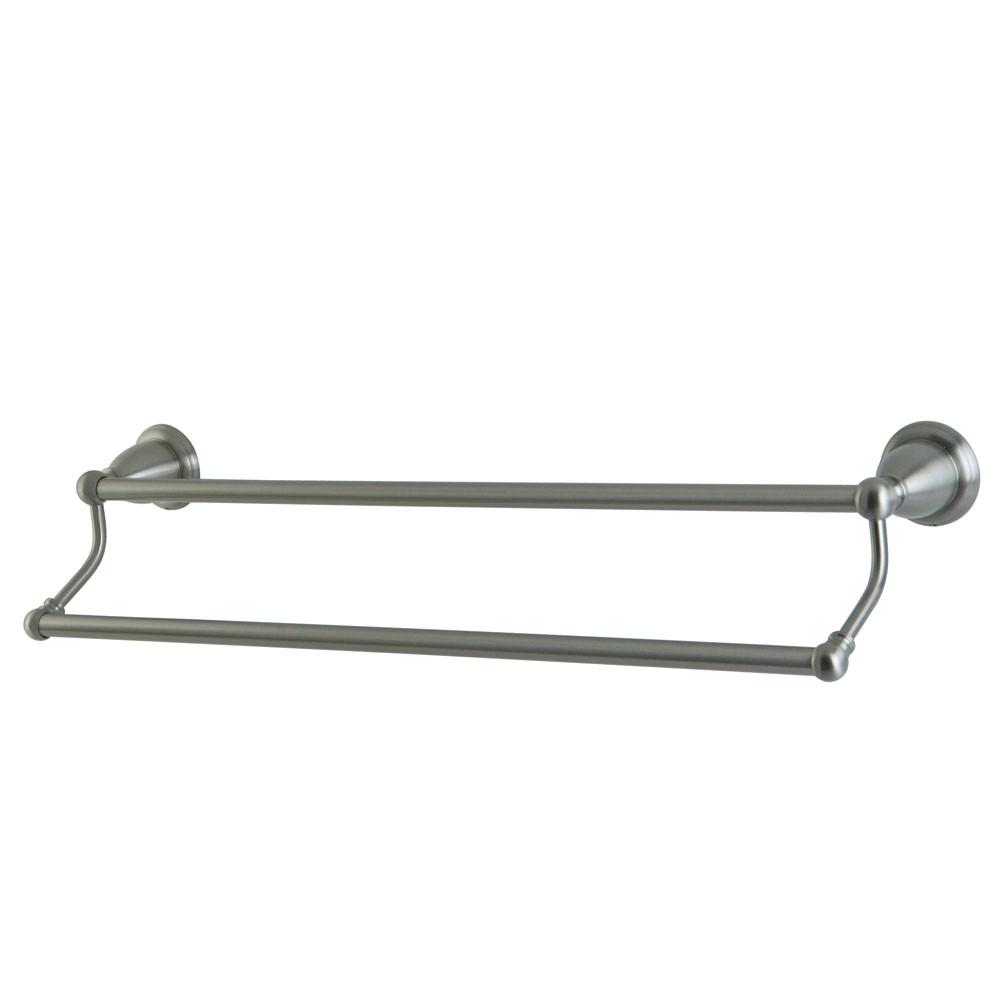 Premium Satin Nickel Double Towel Bar - 24