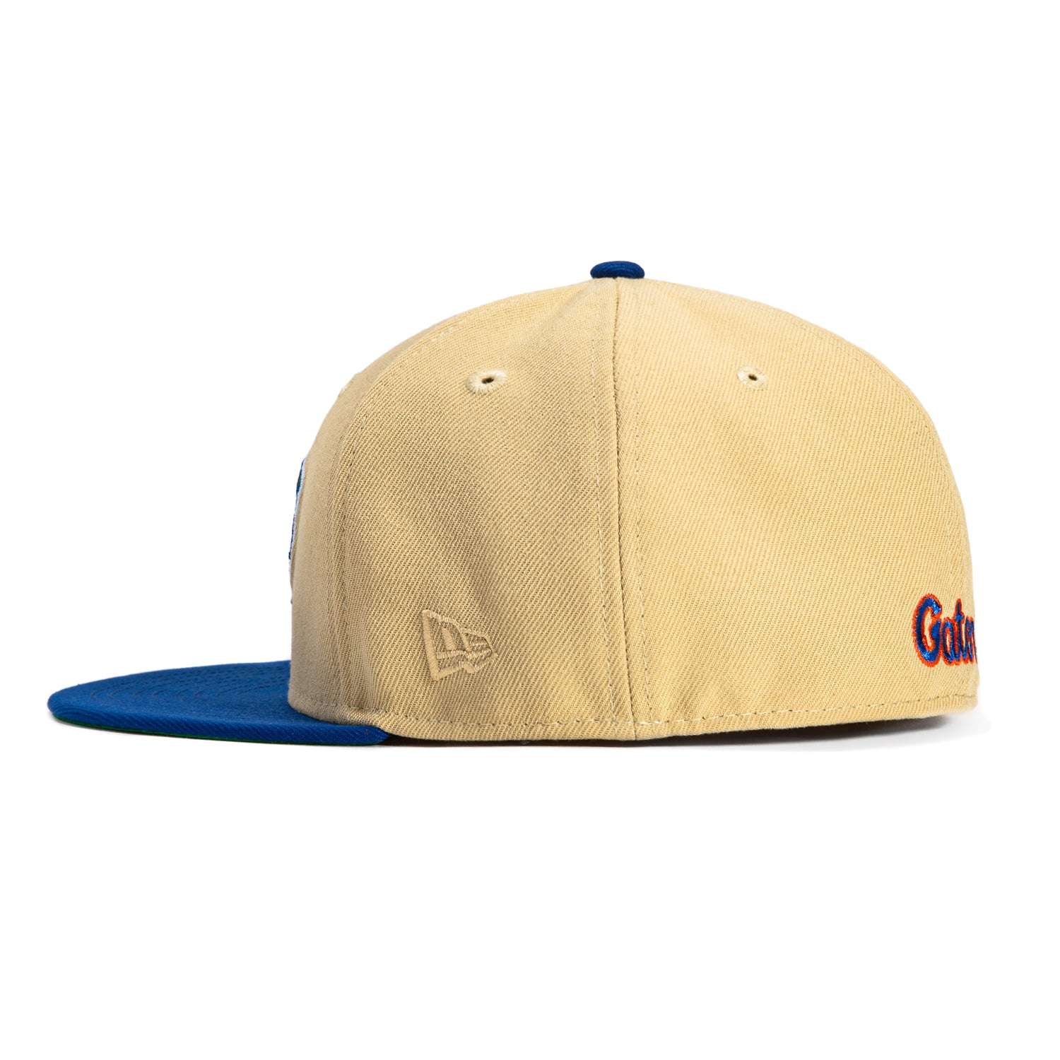 New Era 59Fifty Florida Gators 2006 Final Four Patch Snapback Hat - Tan & Royal Blue - NCAA Basketball Fan Gear for Men & Women - Perfect for Game Day, Collectors and Sports Enthusiasts