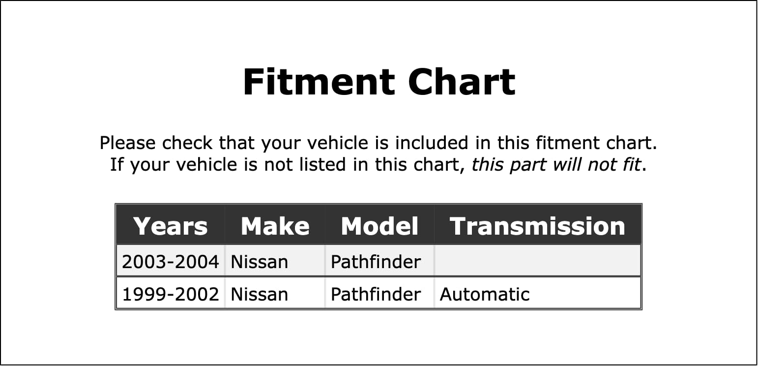 Nissan Pathfinder Ignition Lock Cylinder & Switch (1999-2004) - PC-874786 - Compatible with Automatic Transmission Models - Perfect for Key Replacement & Ignition Repair