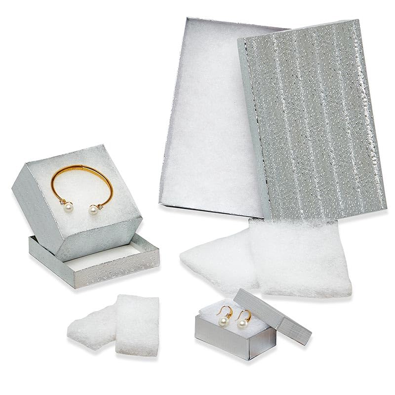 White Jewelry Box Liners - 3.5x3.5 Inch Cotton Pads (100 Pack) for Jewelry Display & Protection