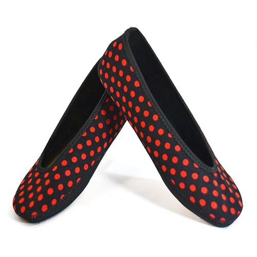 Black/Red Polka Dots