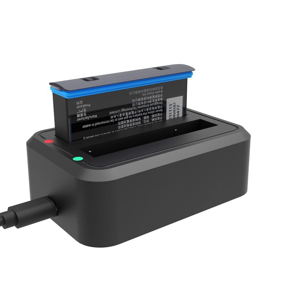Insta360 X4 Charger Hub - 4-in-1 Battery Charging Station with USB-C Cable | Fast Charging Dock for Insta360 X4 Action Camera Batteries | Perfect for Travel, Vlogging & Outdoor Adventures