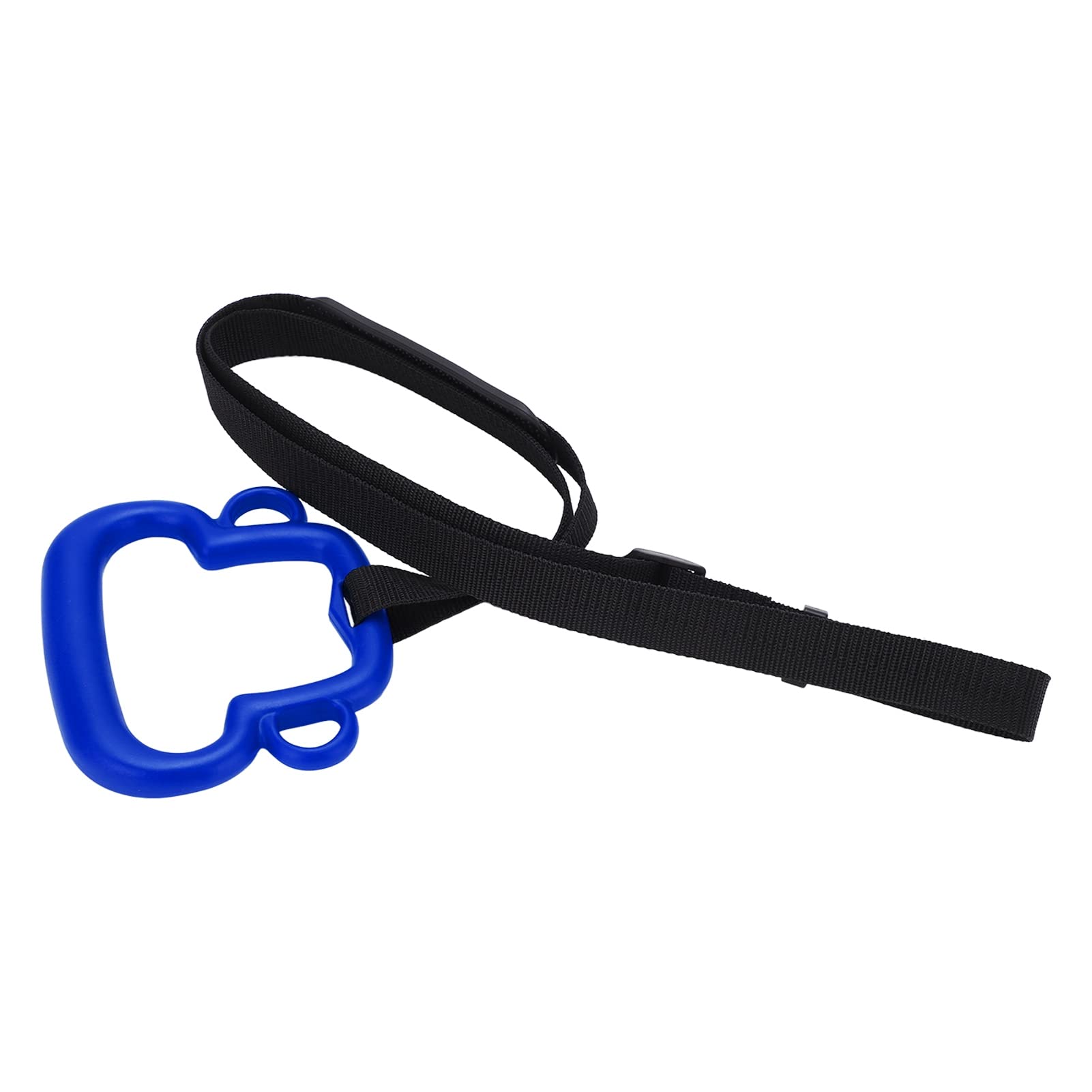 HAOX Kids Gymnastic Rings - 1 Pair Adjustable Pull Up Rings for Indoor & Outdoor Training (Blue) - Perfect for Home Gym, Playground & Backyard Fitness for Children